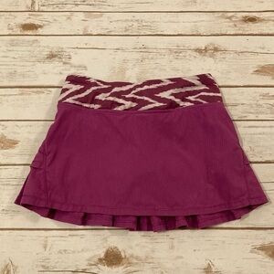 Lululemon Ivivva Set The Pace Purple Tennis Skirt/Skort Size 10